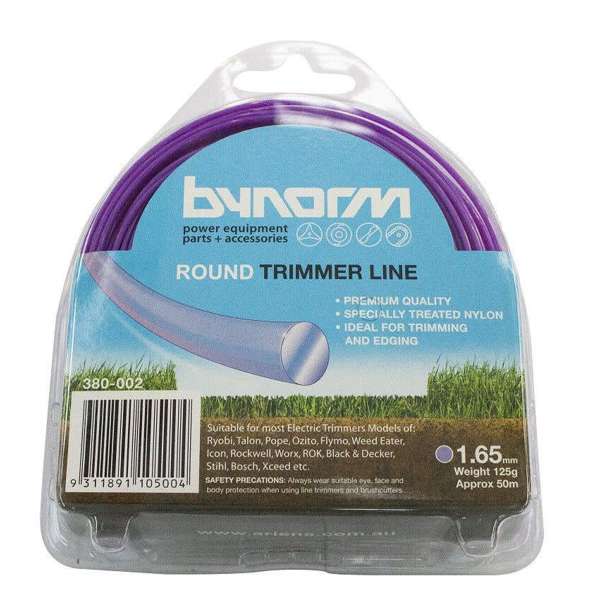 Bynorm Round Whipper Snipper Cord Purple 1.65mm 125g