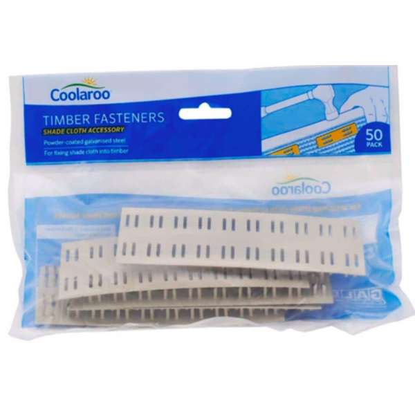 Coolaroo Fasteners Timber Grey 50-Pack