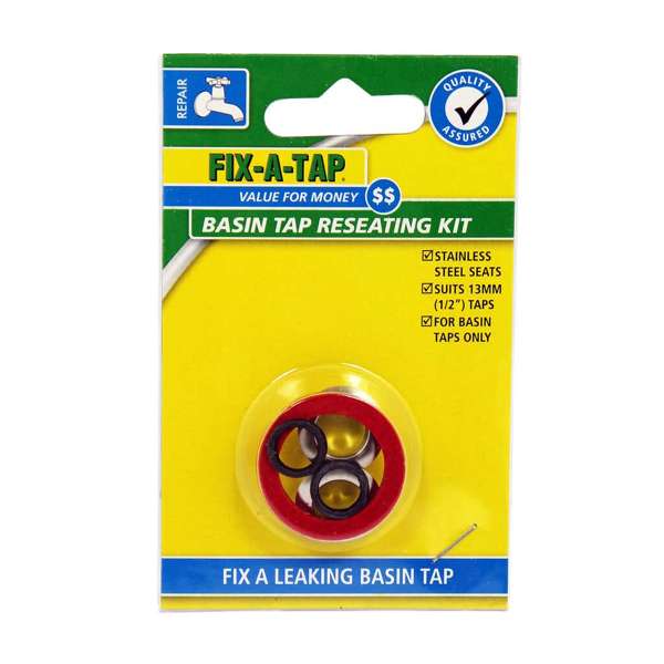 Fix-A-Tap Basin Tap Reseating Kit 13mm - 2 Pack