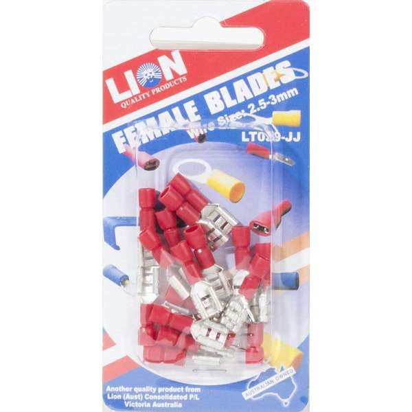 Lion Terminal Female Red Disconnect 17 Piece