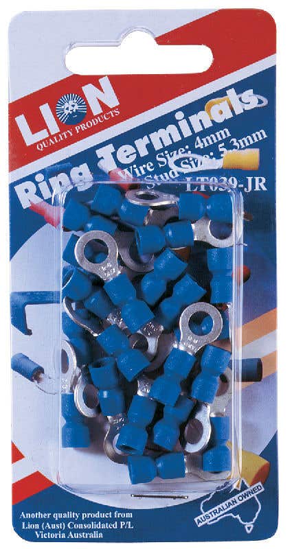 Lion Terminal Ring Blue Stud 17 Piece
