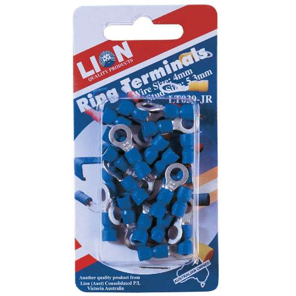 Lion Terminal Ring Blue Stud 17 Piece