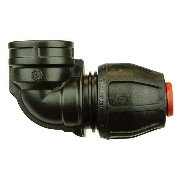 Philmac BSP Rural Elbow Poly Female 3/4 x 3/4"