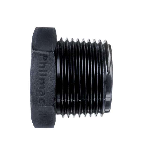 Philmac BSP Threaded Plug End Poly 1-1/4"