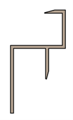 HardieDeck Fascia Edge Cap 3000mm #305844
