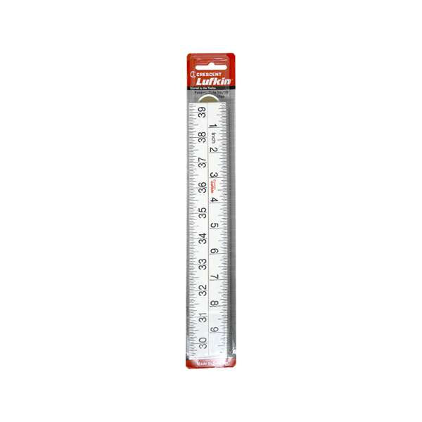 Crescent Lufkin 4 Fold Bevelled Edge Folding Ruler White 39" 1m