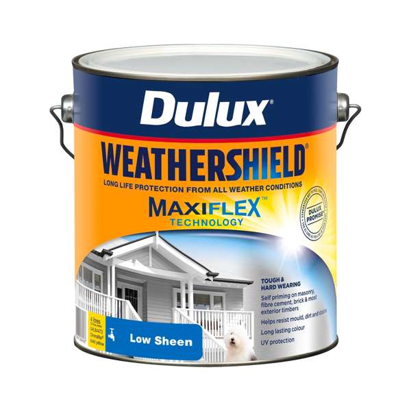 Dulux 4L Bold Yellow Low Sheen Weathershield Exterior Paint