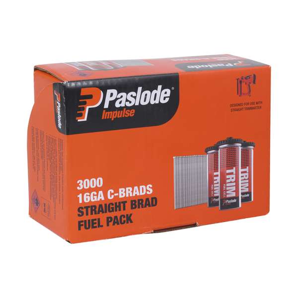 Paslode 45 x 1.6mm C45 Impulse Brad With Fuel - 3000 Pack