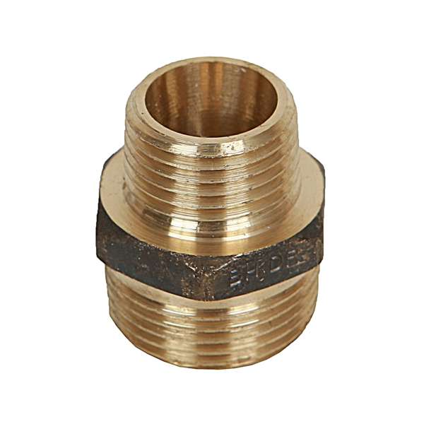 Brasshards Nipple Hex Reducing Brass 20 x 15mm