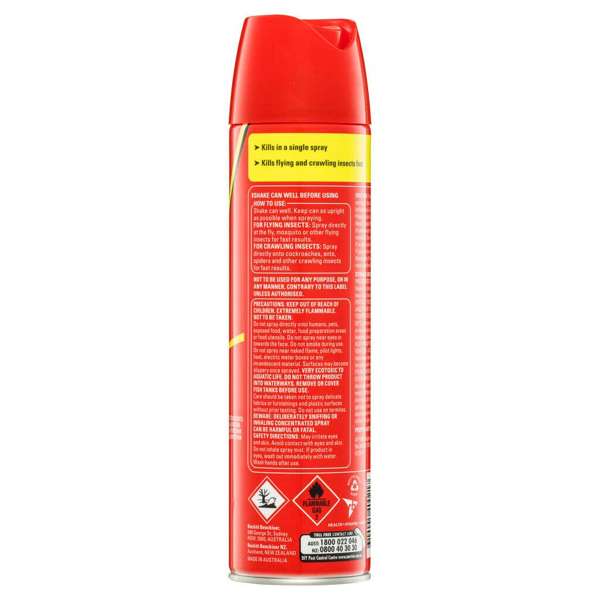 Mortein Fast Knockdown Insect Spray Multi Insect Killer 300g