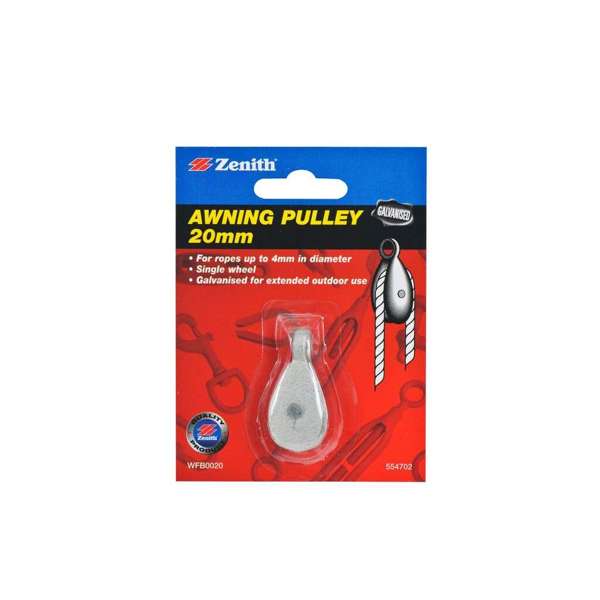 Zenith Awning Pulley Single 20mm