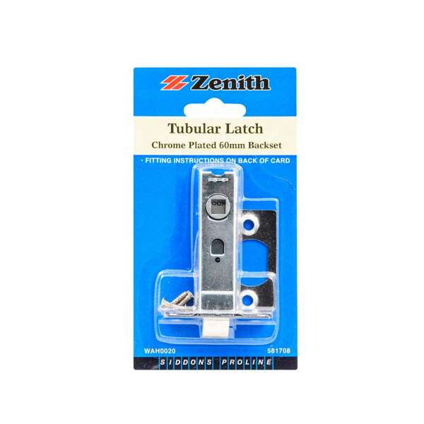 Zenith Tubular Latch Chrome