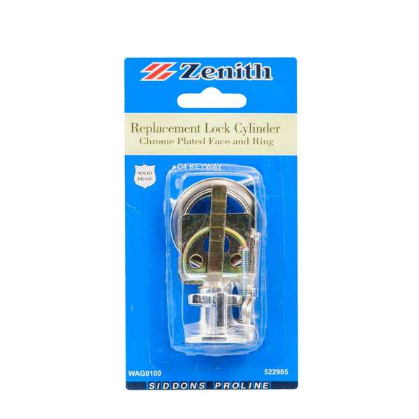 Zenith Nightlatch Cylinder Replacement Chrome Plated