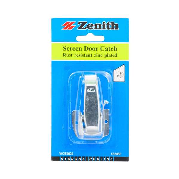 Zenith Screen Door Catch Zinc Plated - 1 Pack