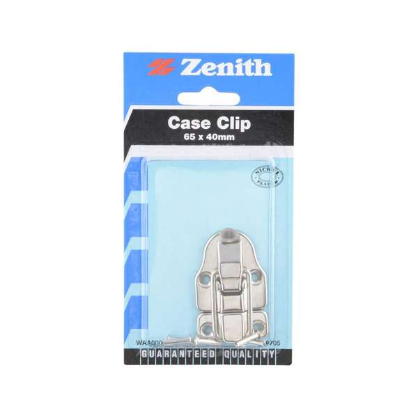 Zenith Clip Case Nickel Plated 65 x 40mm