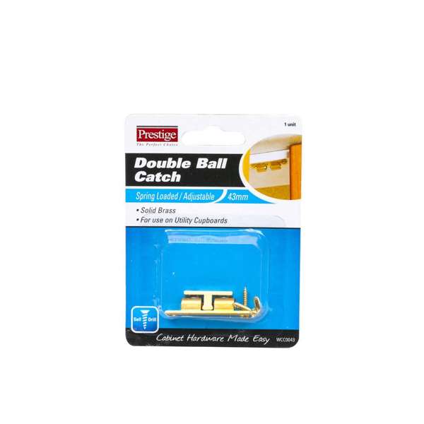 Prestige Double Ball Catch Brass 43mm