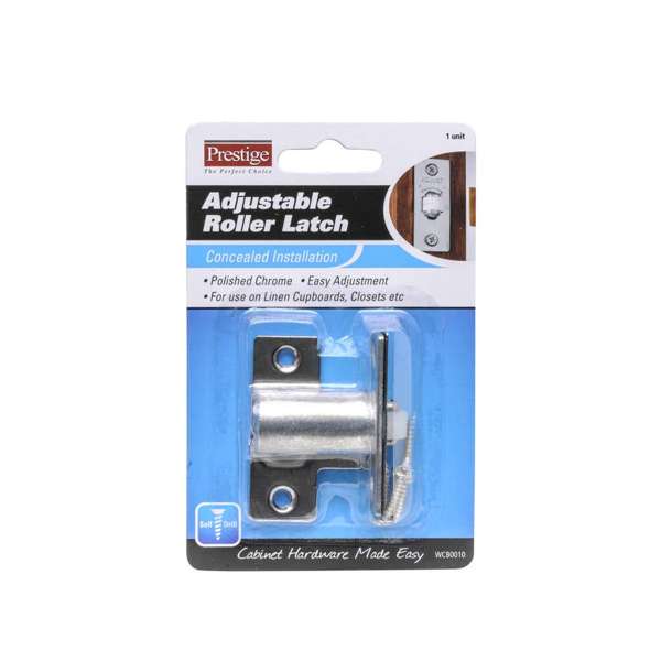 Prestige Adjustable Roller Latch Polished Chrome