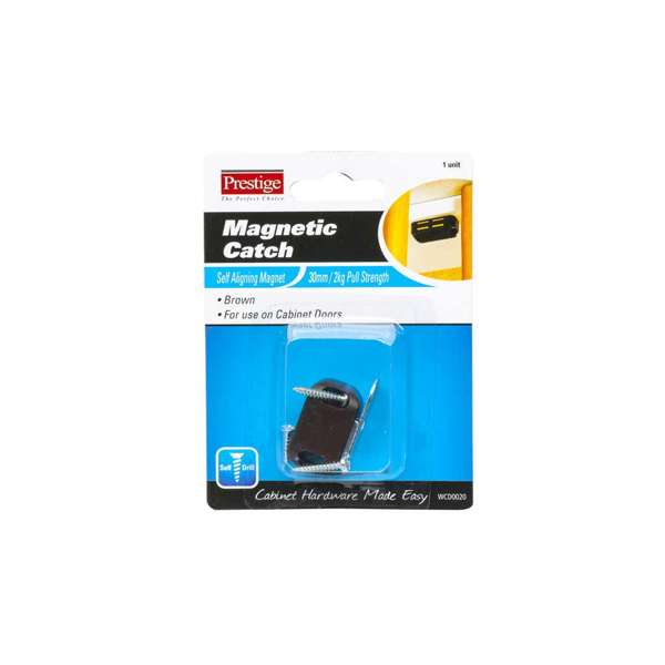 Prestige Magnetic Catch Light Duty Brown 30mm