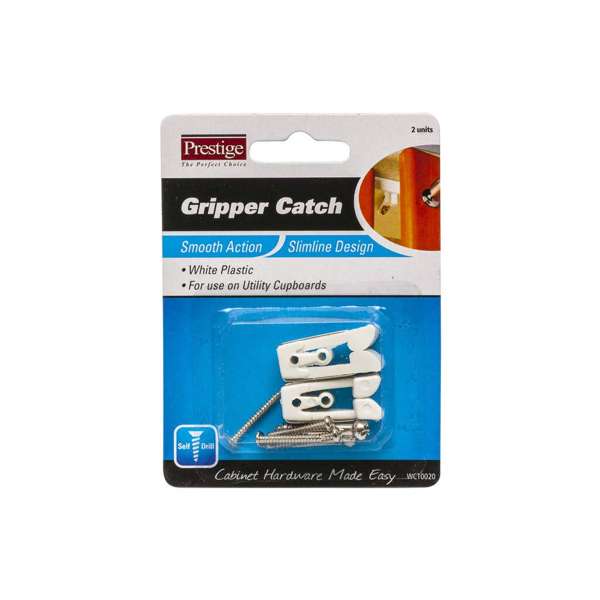 Prestige Gripper Catch White - 2 Pack