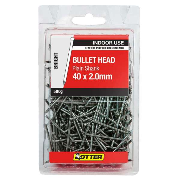 Otter Nail Bullet Head Bright 40 x 2.00mm 500g