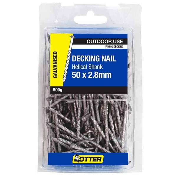 Otter Nail Titadeck Helical Galvanised 50 x 2.80mm (500g)