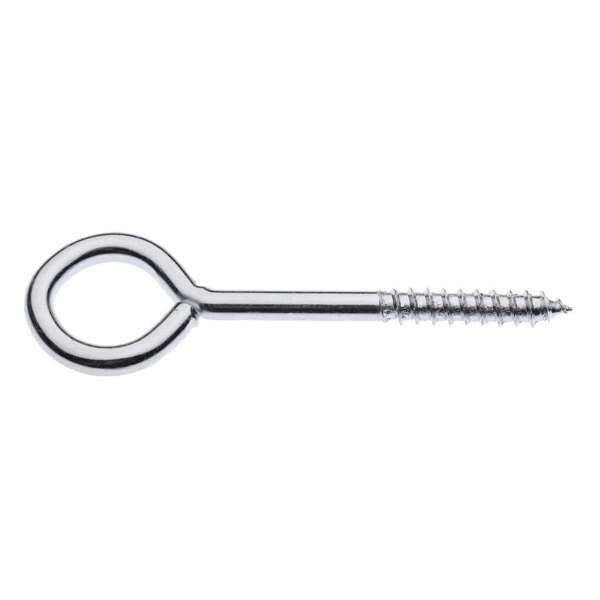 Zenith Screw Eye Zinc Plated 72 x 4.0 x 14mm - 2 Pack