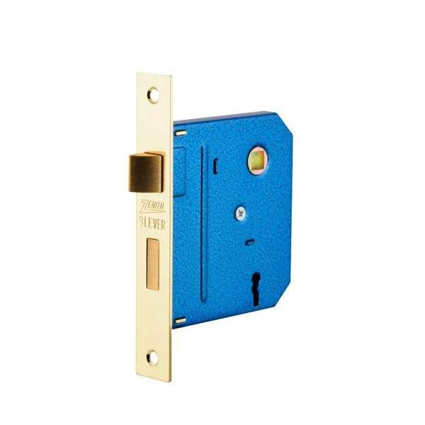 Zenith Lock Mortice Brass Plated