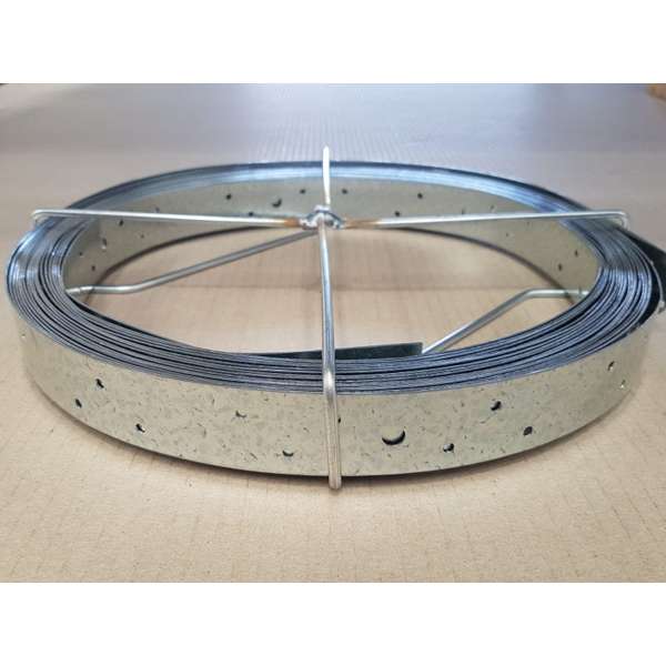 Wilmaplex Hoop Iron 30mm x .8mm x 15m Punched