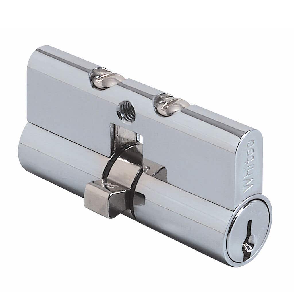 Whitco Screen Door Cylinder Lock Chrome 2 x 5 Pin Profile