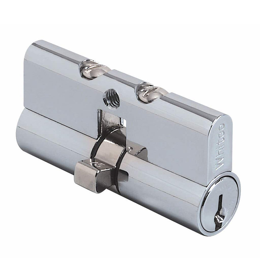 Whitco Screen Door Cylinder Lock Chrome 2 x 5 Pin Profile