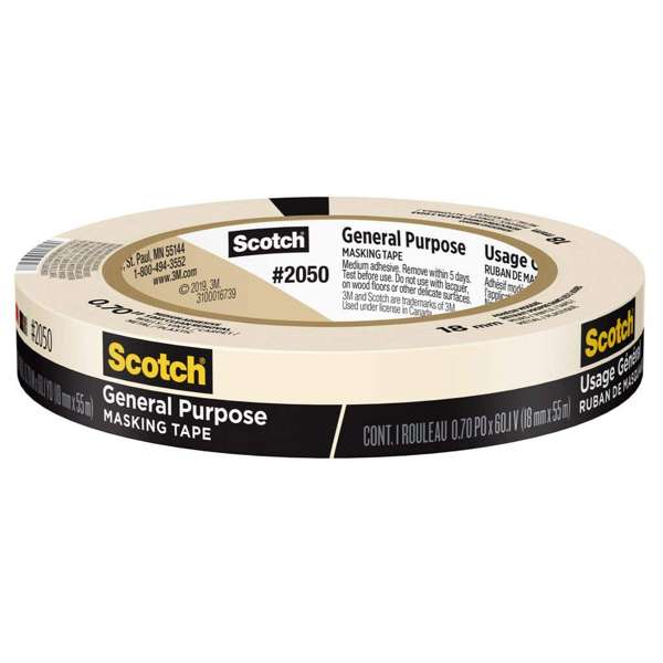 Scotch General Purpose Masking Tape 18mm x 55m