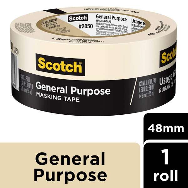 Scotch General Purpose Masking Tape 48mm x 55m