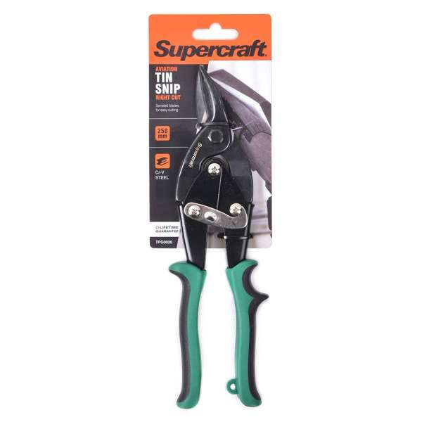 Supercraft Aviation Tin Snips Right Cut 250mm