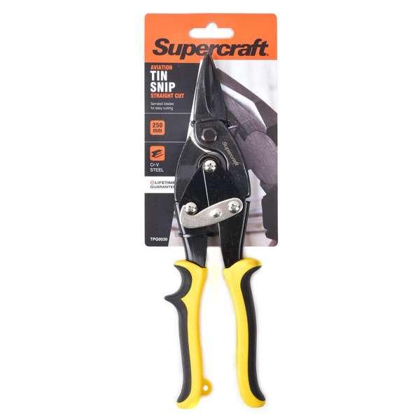 Supercraft Aviation Tin Snips Straight Cut 250mm