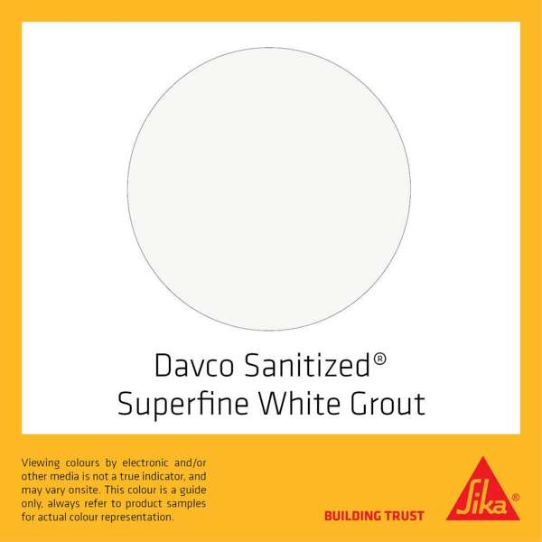 Davco Grout Sanitized Superfine White 5kg