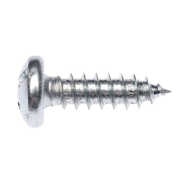 Zenith Self Tapping Screws Pan Head Zinc Plated 10G x 15mm - 100 Pack