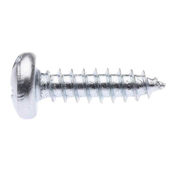 Zenith Self Tapping Screws Pan Head Zinc Plated 8G x 15mm - 100 Pack