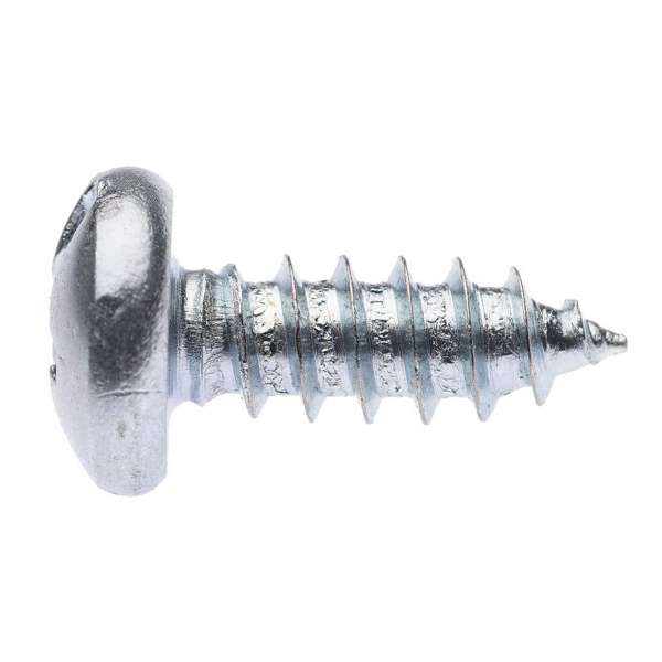 Zenith Self Tapping Screws Pan Head Zinc Plated 10G x 12mm - 100 Pack