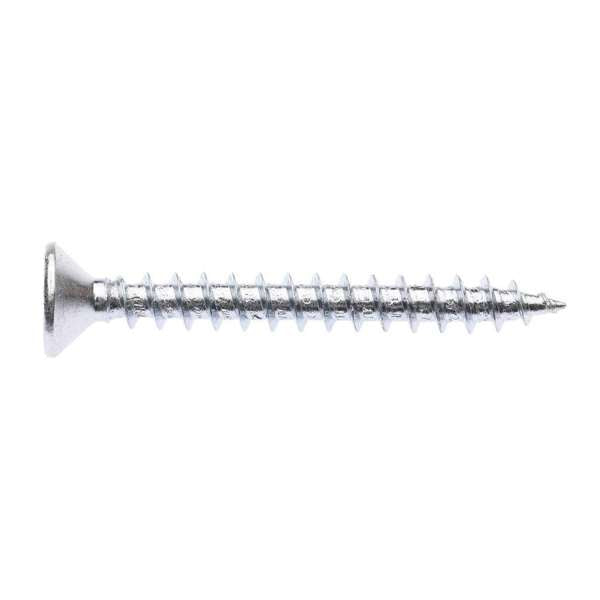 Zenith Timber Screws Long Thread Countersunk Zinc Plated 6G x 30mm - 100 Pack