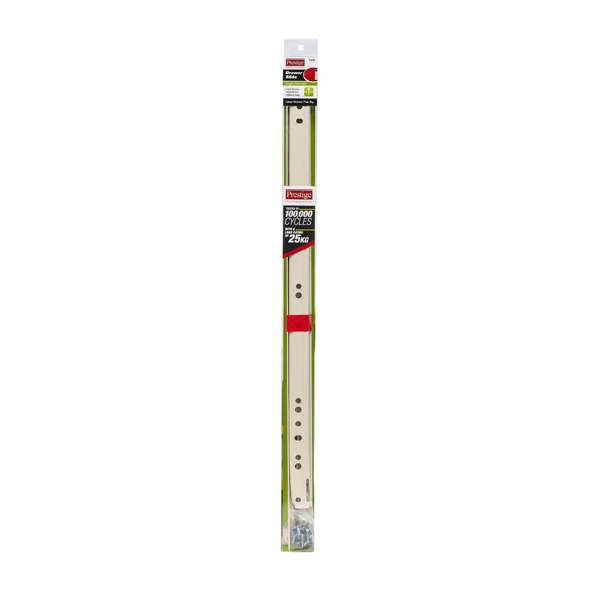 Prestige Drawer Slide Metal White 500mm - 2 Pack