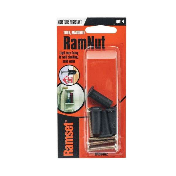 Ramset Ramnut Anchor 3/16" x 16mm 5kg - 4 Pack