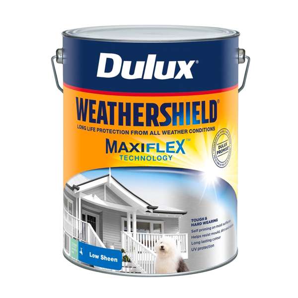 Dulux 10L Deep Low Sheen Weathershield Exterior Paint