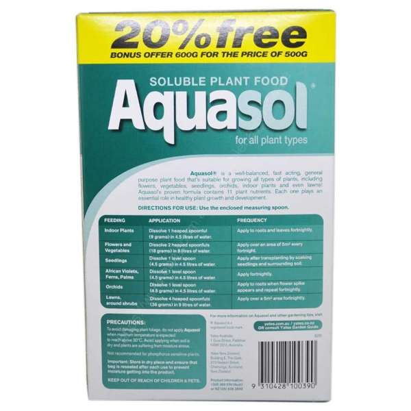 Yates Aquasol Bonus Pack 600g