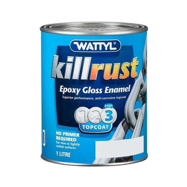 Wattyl Killrust Epoxy Gloss Enamel Ultra Blue 1L