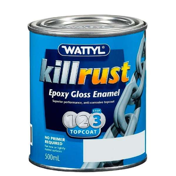 Wattyl Killrust Epoxy Gloss Enamel Sungold 500ml