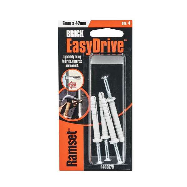 Ramset Anchor Easydrive 6 x 42mm (4pk)