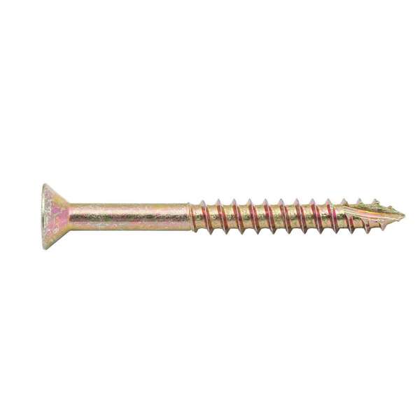 Zenith Timber Screws Countersunk Gold Passivated 10G x 50mm - 50 Pack