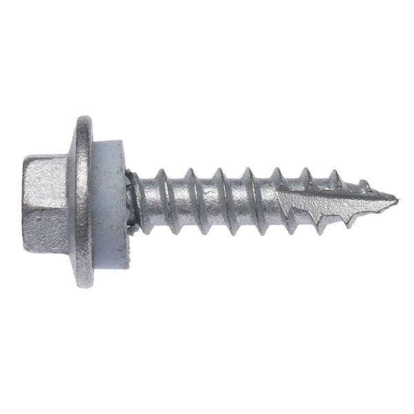 Zenith Timber Screws Hex with Seal Galvanised 12G x 25mm - 100 Pack