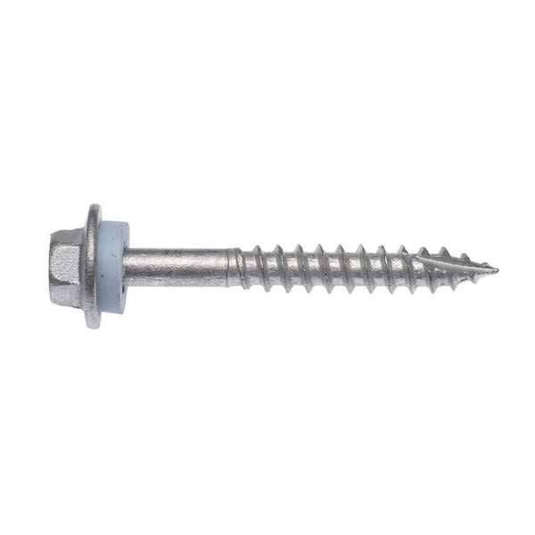 Zenith Timber Screws Hex with Seal Galvanised 12G x 45mm - 100 Pack