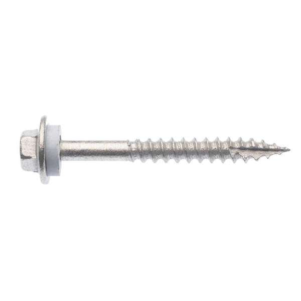 Zenith Timber Screws Hex with Seal Galvanised 12G x 50mm - 100 Pack